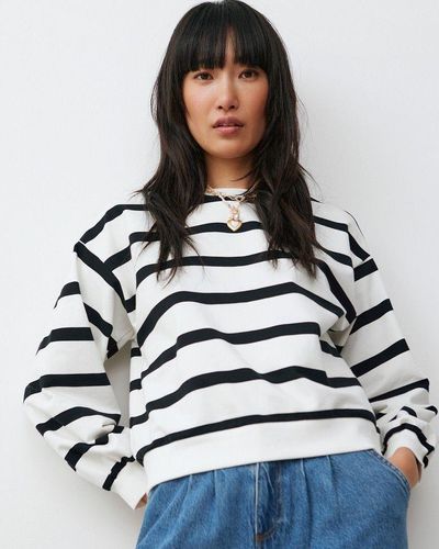Oliver Bonas Black & Stripe Sweatshirt