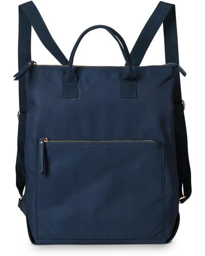 Oliver Bonas Baden Navy Blue Rectangular Backpack Large