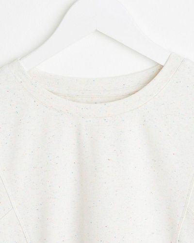 Oliver Bonas Nepped Sweatshirt - White