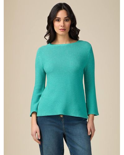 Oltre Maglia lurex misto cotone - Verde