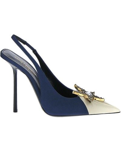 Saint Laurent Riqua Sandals - Blue