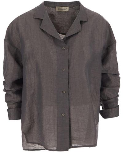 Gentry Portofino Linen Shirt - Gray
