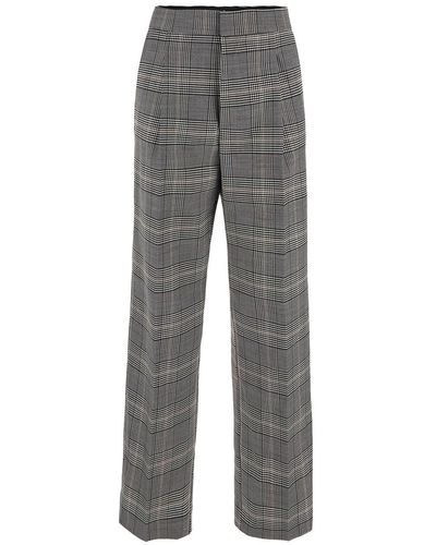 Semicouture Prince Of Wales Trousers - Grey