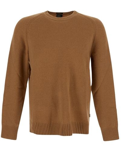 BOSS Knit Sweater - Brown