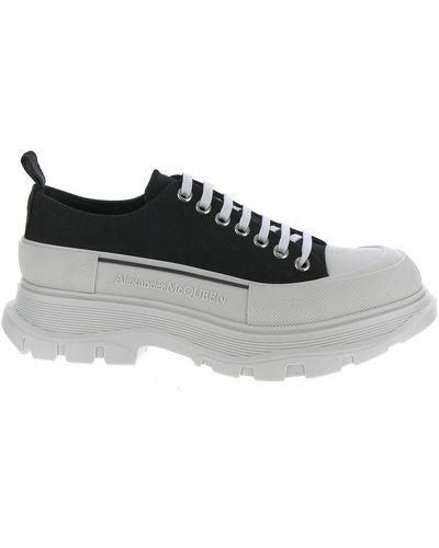 Alexander McQueen Lace Up Trainers - White