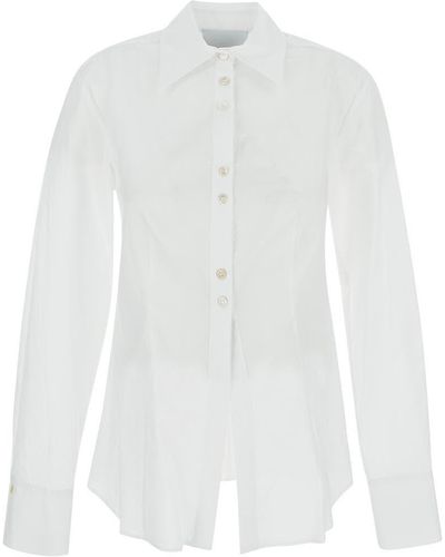 Erika Cavallini Semi Couture Poplin Shirt - White
