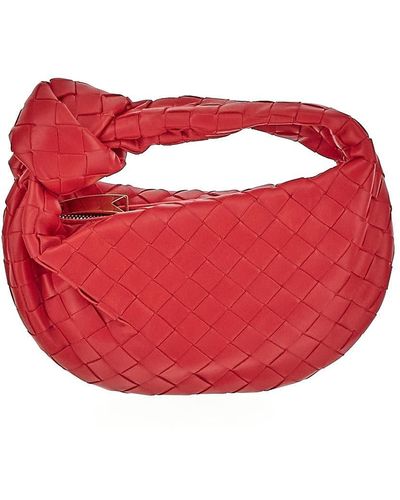 Bottega Veneta Mini Jodie Hobo Bag - Red