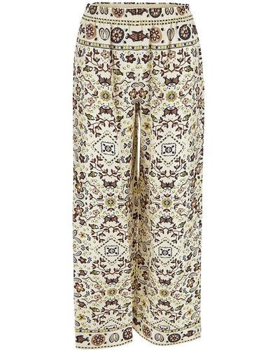 Tory Burch Wide Pants - Natural