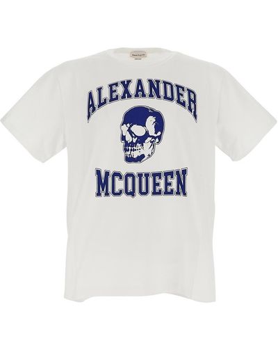 Alexander McQueen Varsity T-shirt - White
