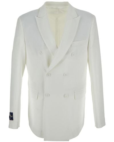FAMILY FIRST Double-breasted Jacket - White