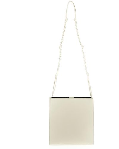 Jil Sander Medium Tangle Crossbody Bag - White