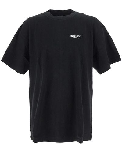 Represent Cotton T-shirt - Black