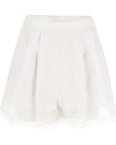 Ermanno Scervino Lace Shorts - White