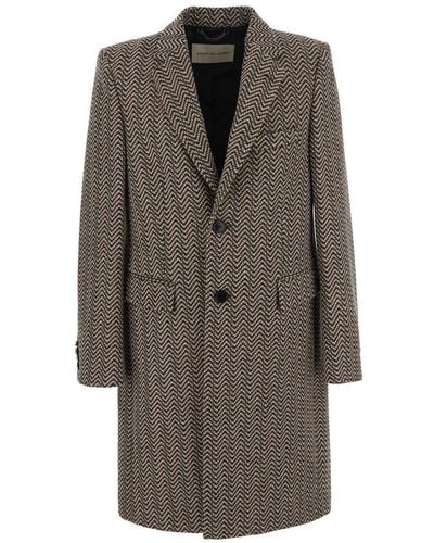 Dries Van Noten Wool Coat - Grey