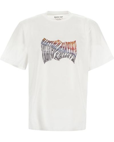 Martine Rose Multicolor Print T-shirt - White