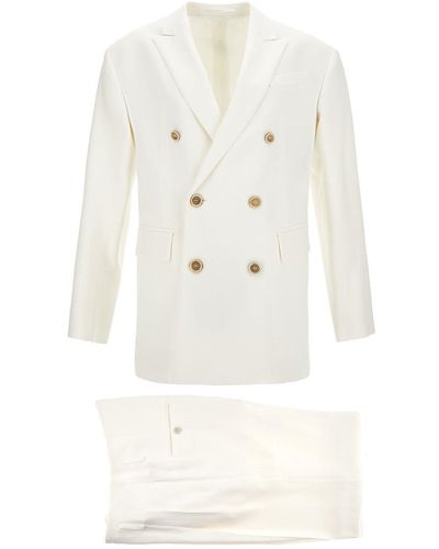 DSquared² Double Breast Suit - White