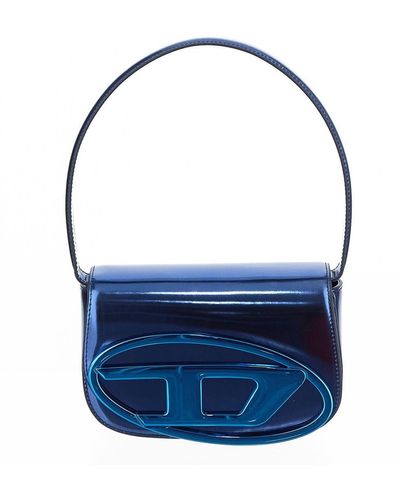 DIESEL 1dr Mirror Effect Shoulder Bag - Blue