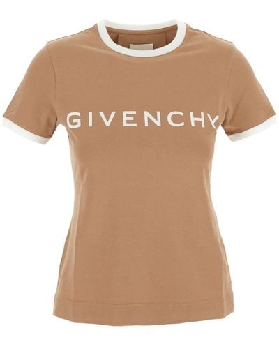 Givenchy Logo T-shirt - Natural