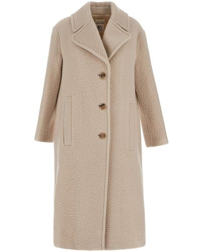 Semicouture Starch Wool Coat - Natural