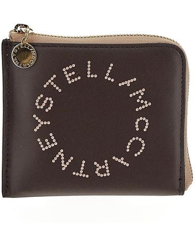Stella McCartney Logo Zip Card Holder - Black