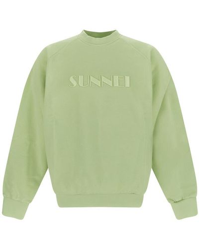 Sunnei Logo Embroidery Sweatshirt - Green