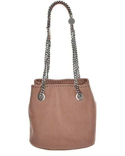 Stella McCartney Chain Strap Bucket Bag - Brown