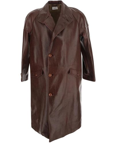 Bally Leather Coat - Brown