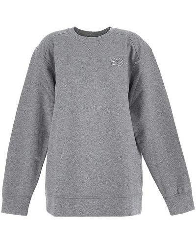 Ganni Cotton Sweatshirt - Gray