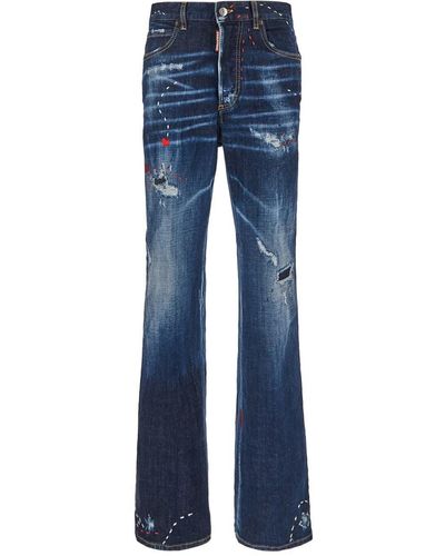DSquared² Roadie Jeans Hearts - Blue