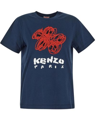 KENZO Cotton T-shirt - Blue