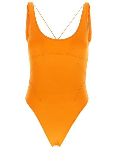 Jacquemus Le Maillot Signature Swimsuit - Orange
