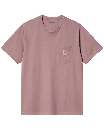 Carhartt Logo T-shirt - Pink