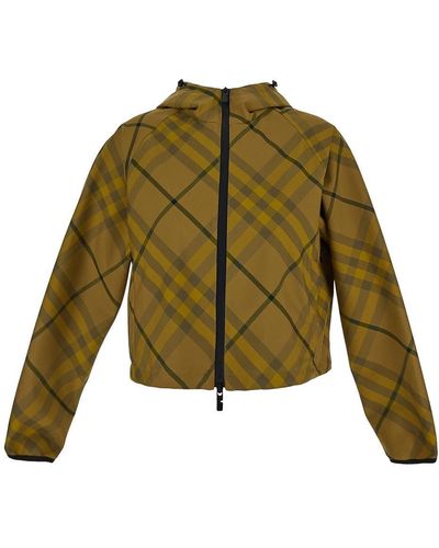 Burberry Cropped Jacket - Green