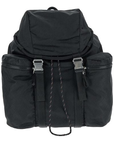 Bottega Veneta Black Jacquard Backpack