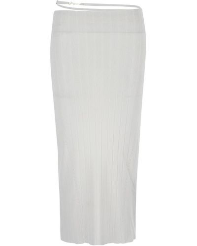 Jacquemus La Jupe Pralu Skirt - White