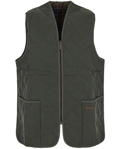 Barbour Quilted Reversible Waistcoat - Green