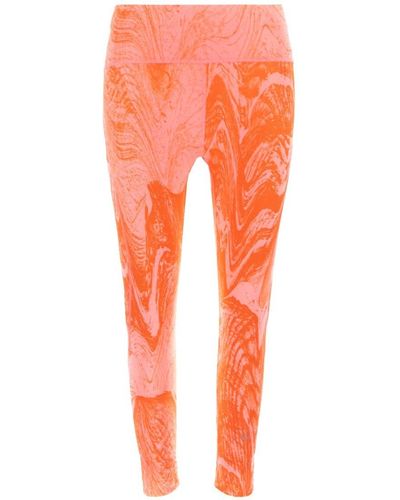 adidas By Stella McCartney Marble Print Leggings - Orange
