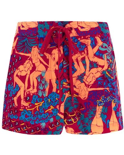 See By Chloé Multicolour Shorts - Red