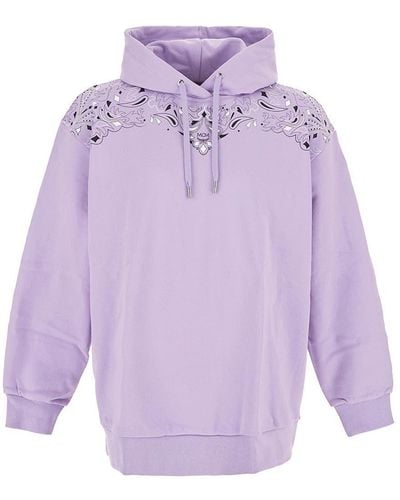 MCM Cotton Sweatshirt - Purple