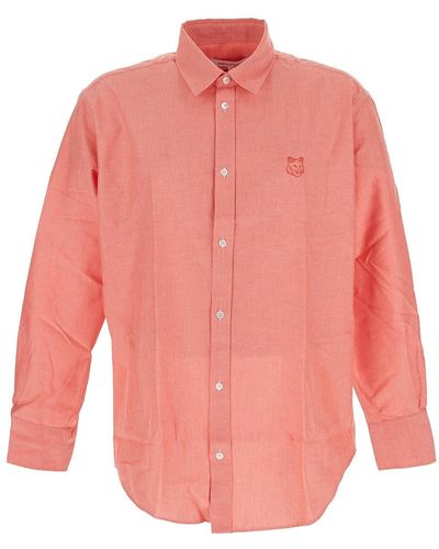 Maison Kitsuné Fox Shirt - Pink