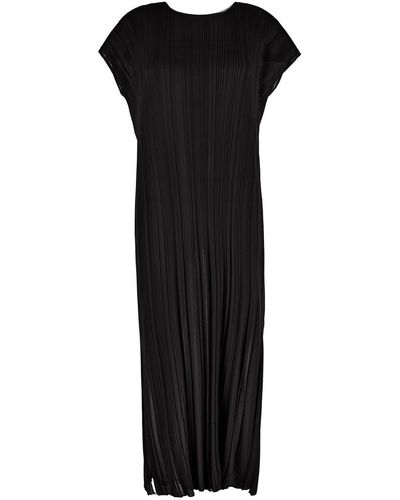 Gentry Portofino Pleated Dress - Black