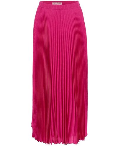 Valentino Midi Skirt - Pink