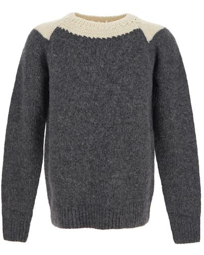 Dries Van Noten Morgan Knit Sweater - Gray
