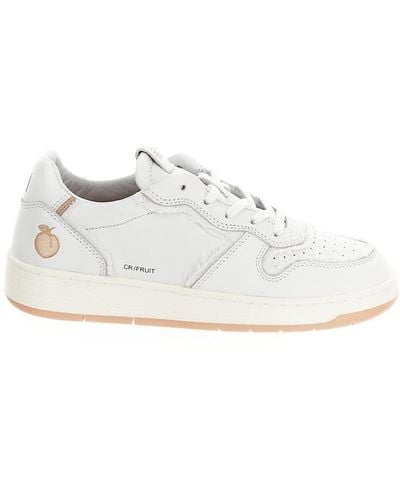 Date Court Fruit Peach Sneakers - White