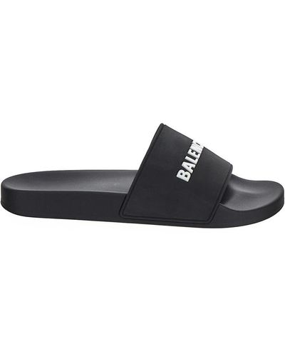 Balenciaga Pool Slide Sandal - Black