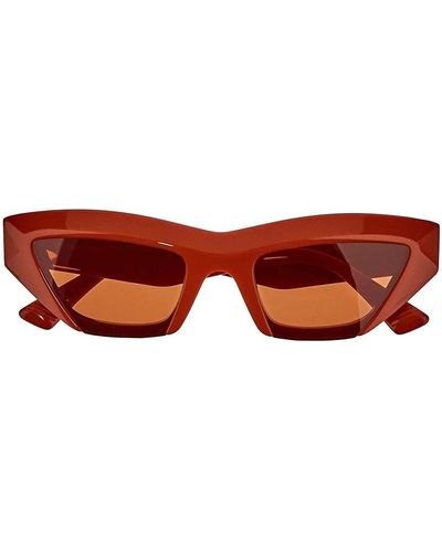 Bottega Veneta Angle Sunglasses - Red