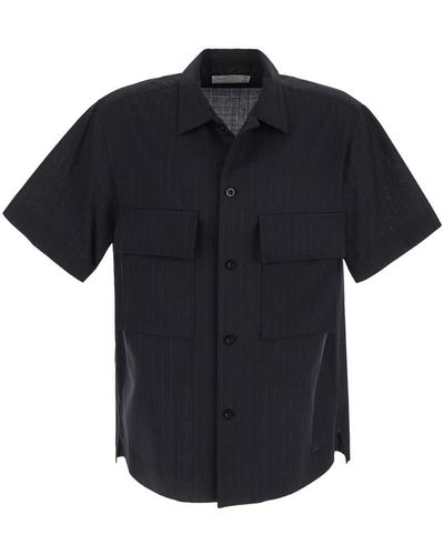 Sacai Striped Shirt - Black