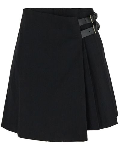 DUNST Mini Pleats Skirt - Black