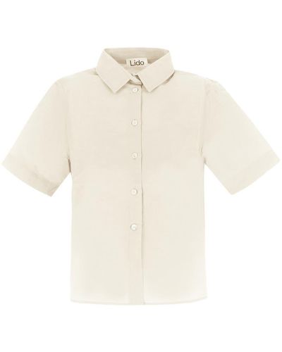 Lido Cropped Shirt - White