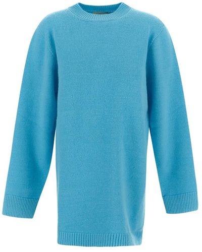 Laneus Round Neck Sweater - Blue